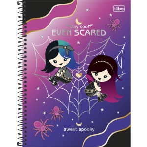 Caderno 10 Matérias Universitário Espiral Plush Poison - Tilibra