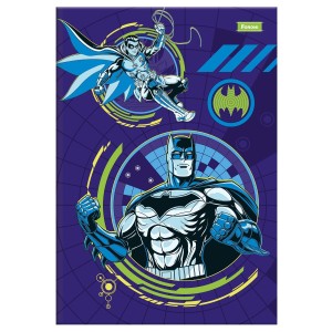 Caderno Brochura Universitário Capa Dura Batman 80 folhas - Foroni