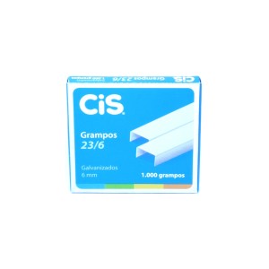 Grampos 23/6 Galvanizados - 1000 Unidades - Cis