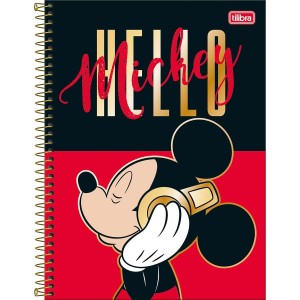 Caderno 1 Matéria Universitário Espiral Mickey - Tilibra