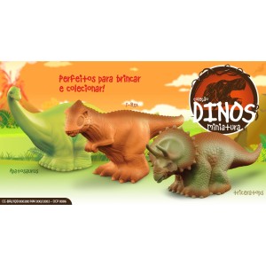 T-Rex - Coleção Dinos Miniatura - Roma Brinquedos
