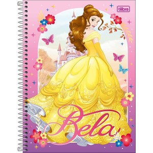 Caderno 1 Matéria Universitário Espiral Disney Princesas - Tilibra