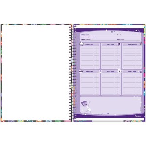 Caderno 1 Matéria Universitário Espiral Divertidamente - Foroni