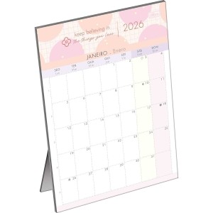 Calendário de Mesa Planner 13,8 x 19 cm Soho 2026 - Tilibra