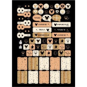 Caderno 10 Matérias Universitário Espiral Mickey Arts Magic - Jandaia