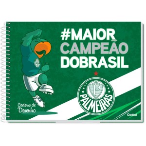Caderno Palmeiras Cartografia e Desenho 80 Folhas Sortido - Credeal