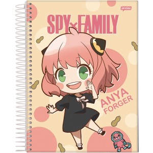 Caderno 1 Matéria Universitário Espiral Spy Family - Jandaia