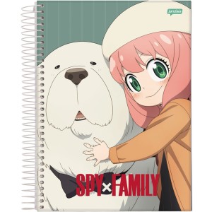 Caderno 1 Matéria Universitário Espiral Spy Family - Jandaia
