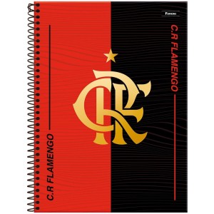 Caderno 1 Matéria Universitário Espiral Flamengo - Foroni