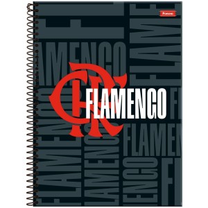 Caderno 1 Matéria Universitário Espiral Flamengo - Foroni