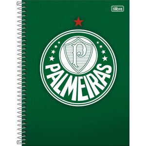 Caderno 1 Matéria Universitário Espiral Palmeiras - Tilibra