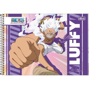 Caderno Cartografia e Desenho One Piece 80 folhas - Tilibra