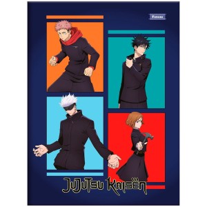 Caderno Brochurão Capa Dura Jujutsu Kaisen 80 folhas - Foroni
