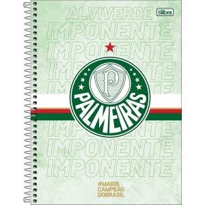 Caderno 20 Matérias Universitário Espiral Palmeiras - Tilibra