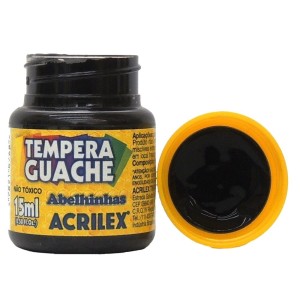 Tinta Guache Acrilex Preto - 15ml