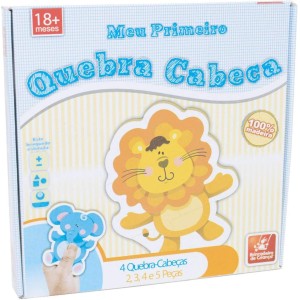 Meu Primeiro Quebra-Cabeça - 14 Peças Grandes - Brincadeira de Criança