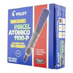 Pincel Atômico 1100-P Azul - Kit c/ 5 Caixas - Pilot