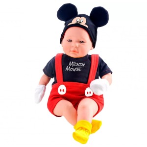 Boneco Mickey - Classic Dolls Recém Nascido - Roma Brinquedos