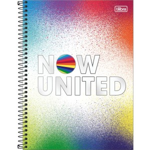 Caderno 1 Matéria Universitário Espiral Now United - Tilibra