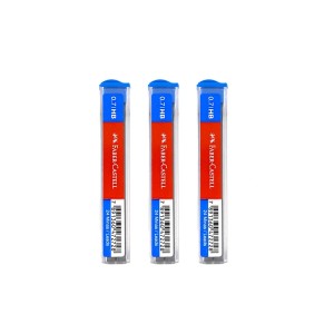 Grafites Para Lapiseiras 0.7 2B Extra Macio - Kit com 3 Tubos - Faber-Castell