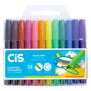 Canetinhas Hidrográficas ColorCiS Jumbo 12 Cores