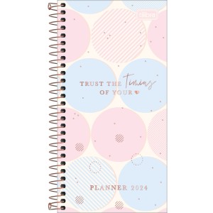 Agenda Planner Espiral 11,9 x 24 cm Soho 90g 2024 - Tilibra