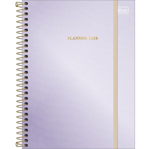 Agenda Planner Espiral 17,7 x 24 cm West Village Metalizado 2024 - Tilibra