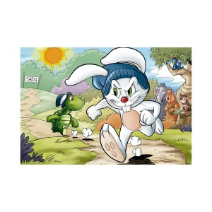 Quebra-cabeça Puzzle Progressivo Monte & Conte A Lebre e A Tartaruga - Grow