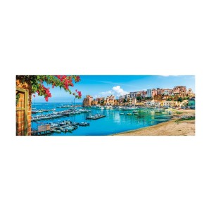 Quebra-cabeça Puzzle 1500 peças Panorama Castellammare del Golfo - Grow