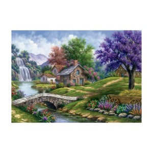 Quebra-cabeça Puzzle 4000 peças Vila Camponesa - Grow